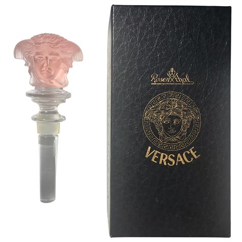 versace rosenthal medusa crystal bottle stopper|Versace Medusa bottle stopper.